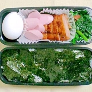 オヤジ弁当その７（簡単ノリ弁）